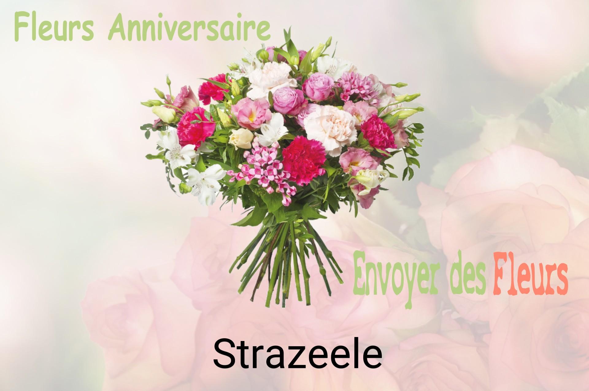 Bouquet de fleurs d’anniversaire livré à Strazeele