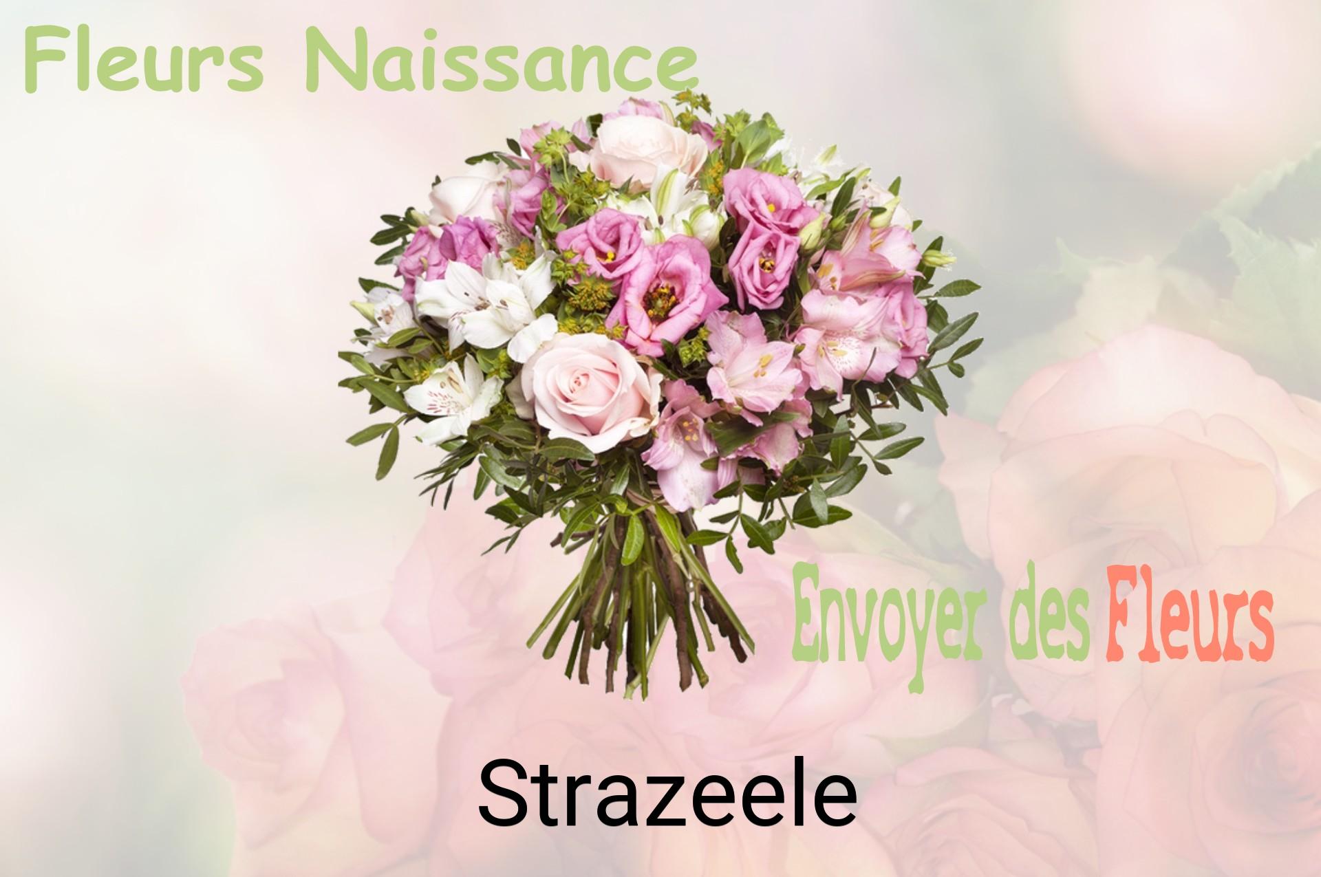 Bouquet de fleurs de naissance livré à Strazeele